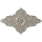 Ekena Millwork Melchor Diamond Ceiling Medallion (Canopies up to 4"), 67 1/4"W x 43 3/8"H x 4"ID x 2"P, Pearl White CM70X43MLPWS - alternate 1